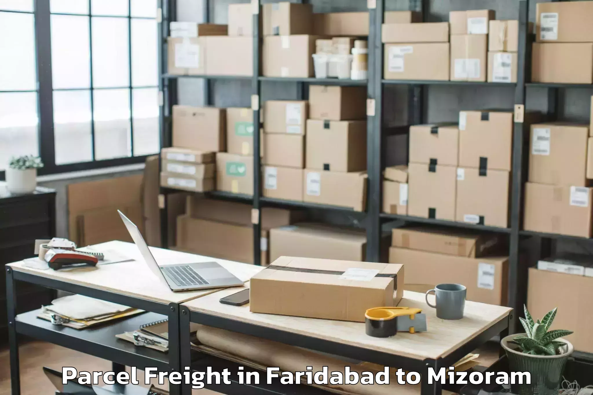 Efficient Faridabad to East Lungdar Part Parcel Freight